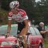 Frank Schleck trainiert auf den Strassen der Tour de France